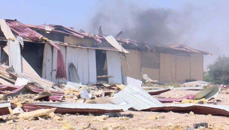 Military attack on legume packaging workshop