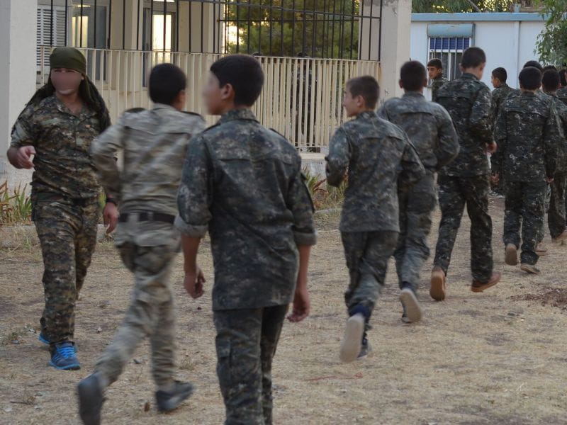 Kurdish armed parties child soldiers political branding