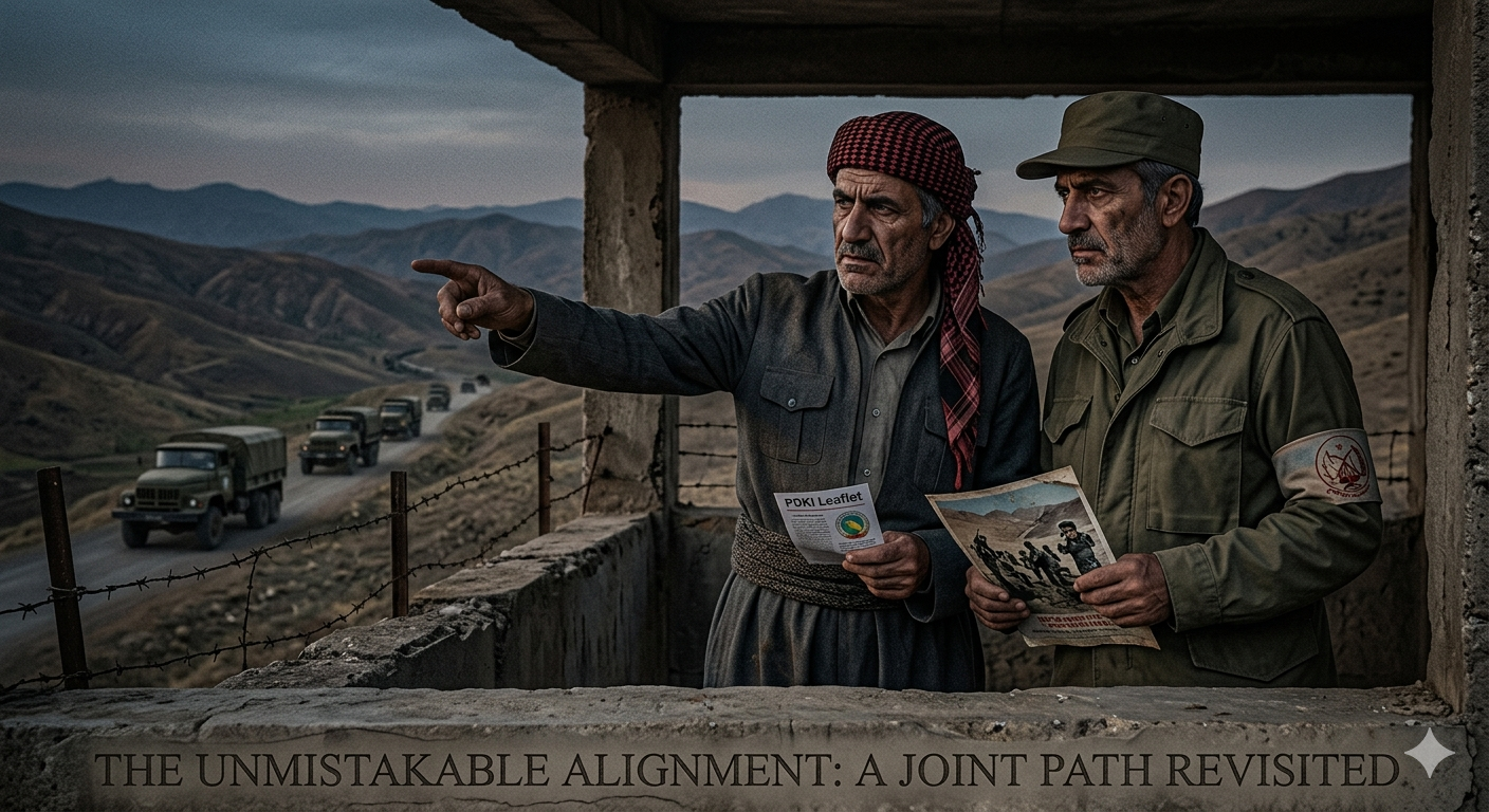 هاوتەریبیی حیزبی دێموکرات و موجاهیدینی خەلق